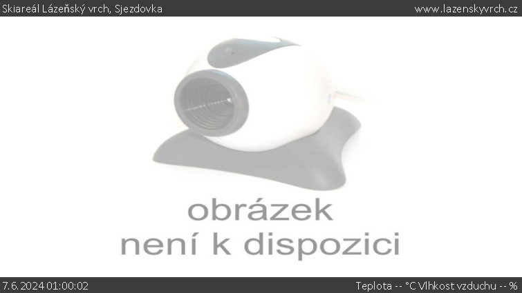 Skiareál Lázeňský vrch - Sjezdovka - 7.6.2024 v 01:00