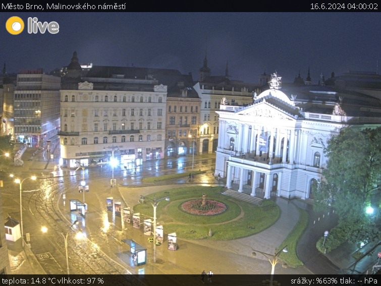 Město Brno - Malinovského náměstí - 16.6.2024 v 04:00