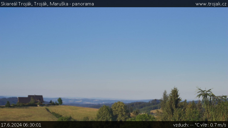 Skiareál Troják - Troják, Maruška - panorama - 17.6.2024 v 06:30