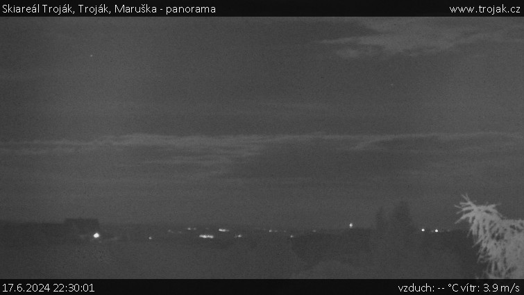 Skiareál Troják - Troják, Maruška - panorama - 17.6.2024 v 22:30