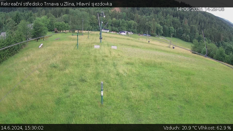 Rekreační středisko Trnava u Zlína - Hlavní sjezdovka - 14.6.2024 v 15:30