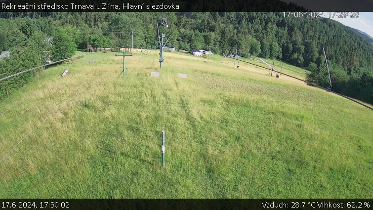 Rekreační středisko Trnava u Zlína - Hlavní sjezdovka - 17.6.2024 v 17:30