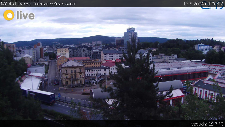 Město Liberec - Tramvajová vozovna - 17.6.2024 v 09:00