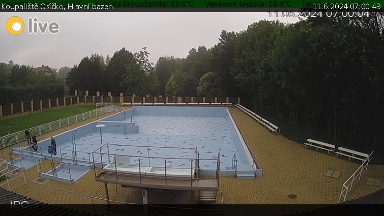 Koupaliště Osíčko - Hlavní bazen - 11.6.2024 v 07:00