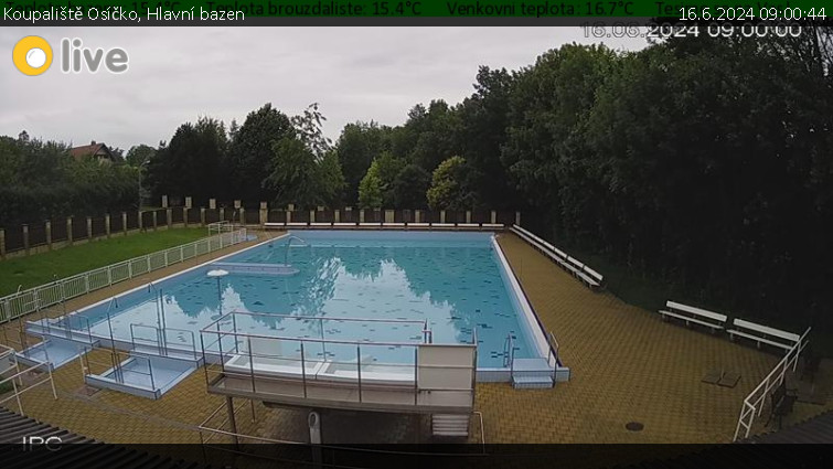Koupaliště Osíčko - Hlavní bazen - 16.6.2024 v 09:00