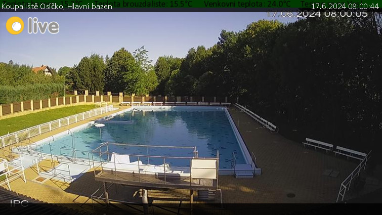 Koupaliště Osíčko - Hlavní bazen - 17.6.2024 v 08:00