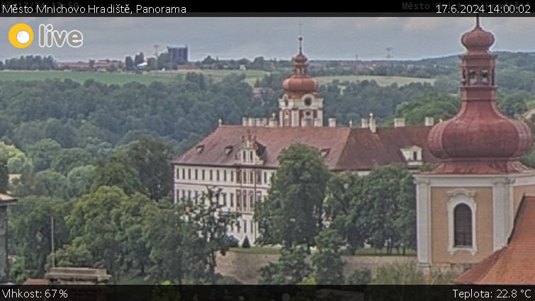 Město Mnichovo Hradiště - Panorama Mnichova Hradiště - 17.6.2024 v 14:00