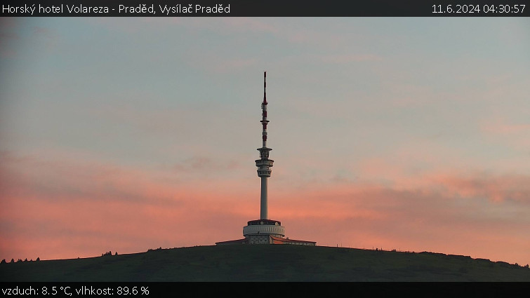Horský hotel Volareza - Praděd - Vysílač Praděd - 11.6.2024 v 04:30