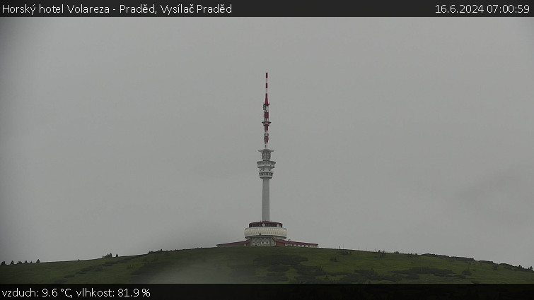 Horský hotel Volareza - Praděd - Vysílač Praděd - 16.6.2024 v 07:00