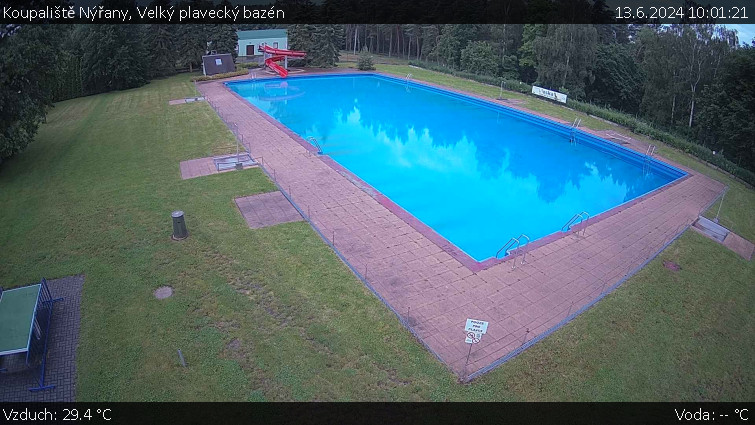 Koupaliště Nýřany - Velký plavecký bazén - 13.6.2024 v 10:01