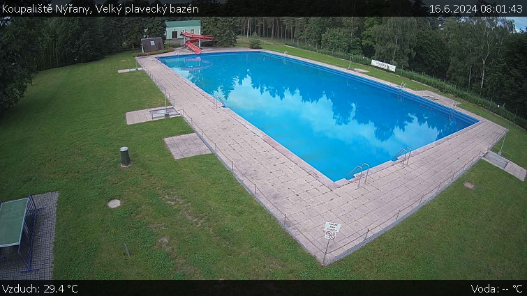 Koupaliště Nýřany - Velký plavecký bazén - 16.6.2024 v 08:01