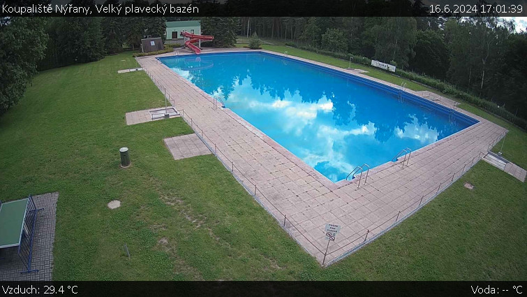 Koupaliště Nýřany - Velký plavecký bazén - 16.6.2024 v 17:01