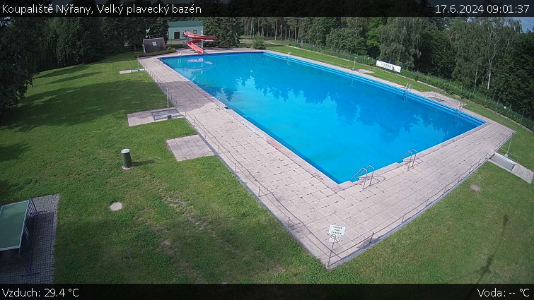 Koupaliště Nýřany - Velký plavecký bazén - 17.6.2024 v 09:01