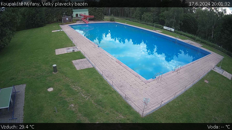 Koupaliště Nýřany - Velký plavecký bazén - 17.6.2024 v 20:01