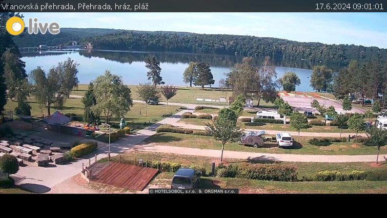 Vranovská přehrada - Přehrada, hráz, pláž - 17.6.2024 v 09:01