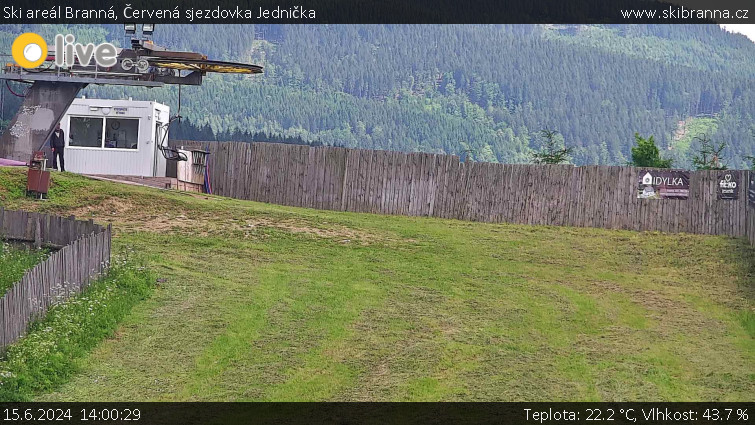 Ski areál Branná - Červená sjezdovka Jednička - 15.6.2024 v 14:00