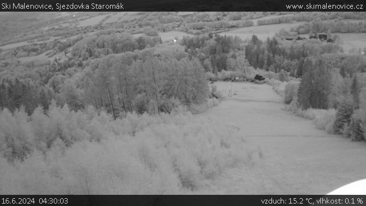Ski Malenovice - Sjezdovka Staromák - 16.6.2024 v 04:30