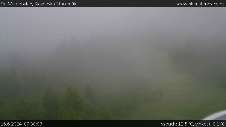 Ski Malenovice - Sjezdovka Staromák - 16.6.2024 v 07:30
