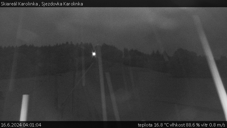 Skiareál Karolinka  - Sjezdovka Karolinka - 16.6.2024 v 04:01