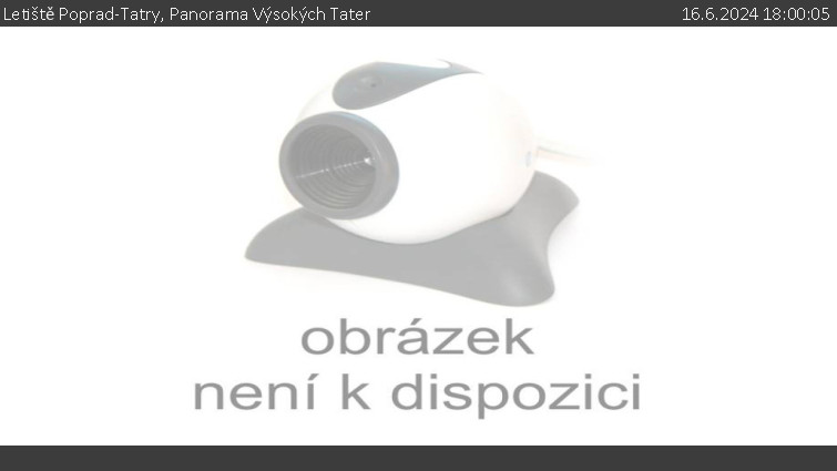 Letiště Poprad-Tatry - Panorama Výsokých Tater - 16.6.2024 v 18:00