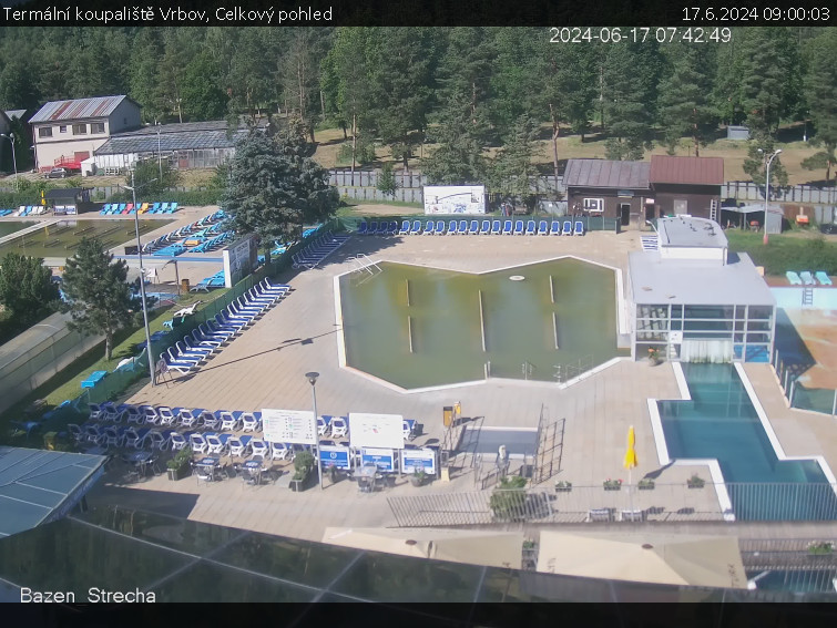 Termální koupaliště Vrbov - Celkový pohled - 17.6.2024 v 09:00