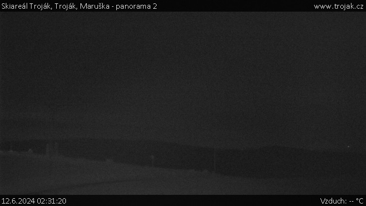 Skiareál Troják - Troják, Maruška - panorama 2 - 12.6.2024 v 02:31