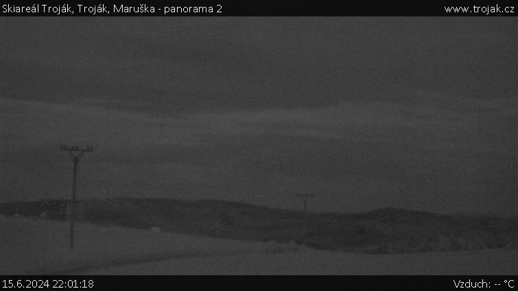 Skiareál Troják - Troják, Maruška - panorama 2 - 15.6.2024 v 22:01
