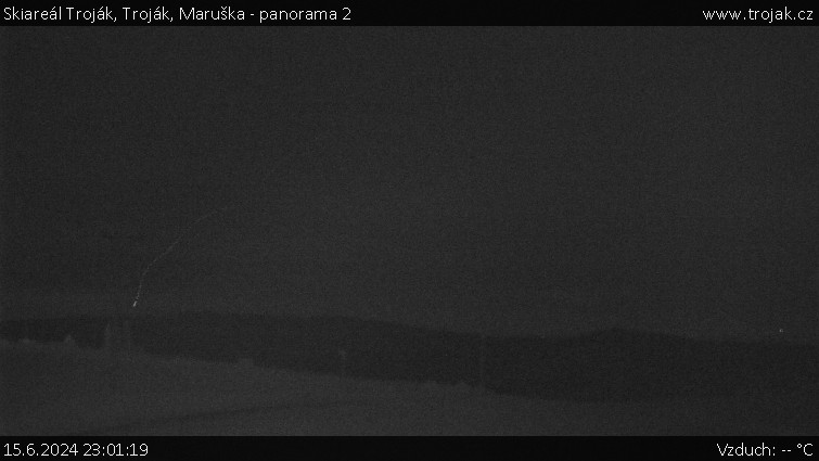 Skiareál Troják - Troják, Maruška - panorama 2 - 15.6.2024 v 23:01