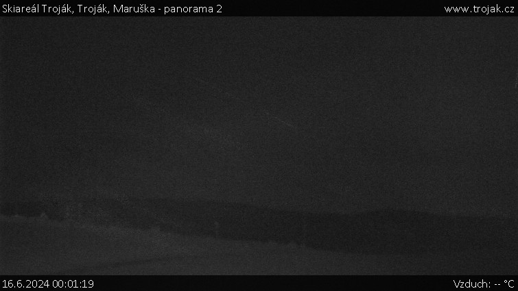 Skiareál Troják - Troják, Maruška - panorama 2 - 16.6.2024 v 00:01