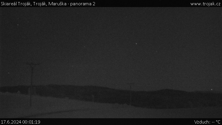 Skiareál Troják - Troják, Maruška - panorama 2 - 17.6.2024 v 00:01