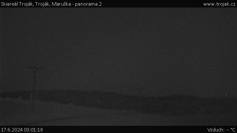 Skiareál Troják - Troják, Maruška - panorama 2 - 17.6.2024 v 03:01