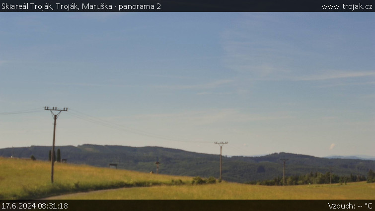 Skiareál Troják - Troják, Maruška - panorama 2 - 17.6.2024 v 08:31