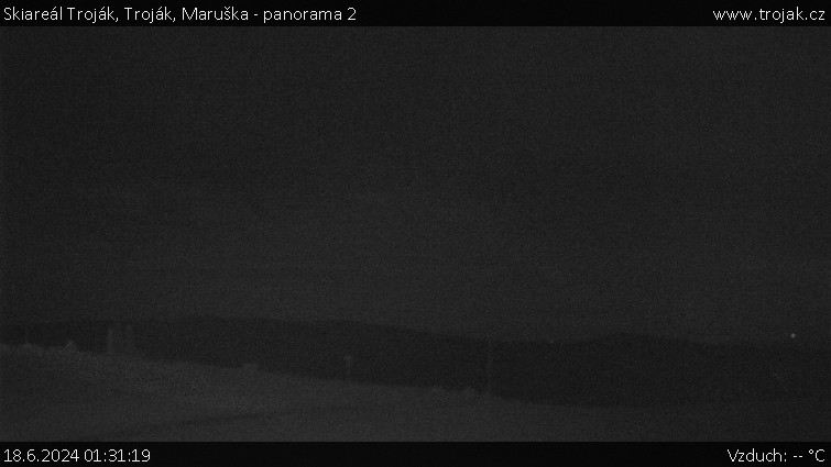 Skiareál Troják - Troják, Maruška - panorama 2 - 18.6.2024 v 01:31