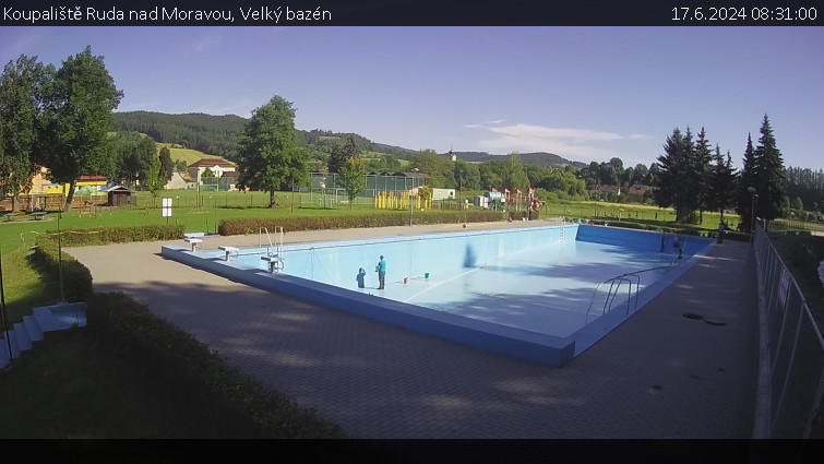 Koupaliště Ruda nad Moravou - Velký bazén - 17.6.2024 v 08:31