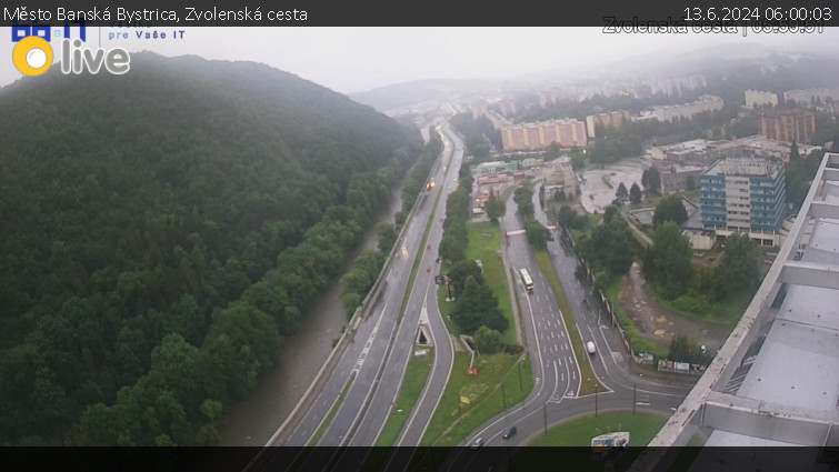 Město Banská Bystrica - Zvolenská cesta - 13.6.2024 v 06:00