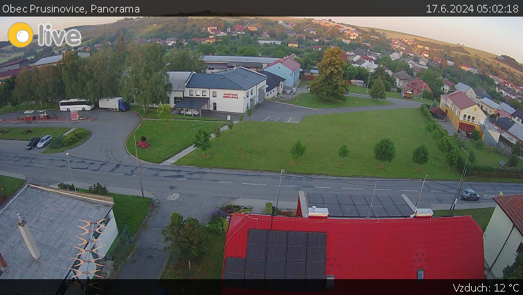 Obec Prusinovice - Panorama - 17.6.2024 v 05:02