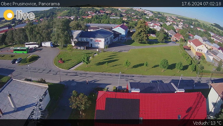 Obec Prusinovice - Panorama - 17.6.2024 v 07:02