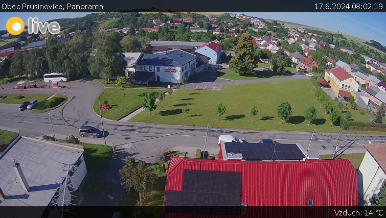 Obec Prusinovice - Panorama - 17.6.2024 v 08:02