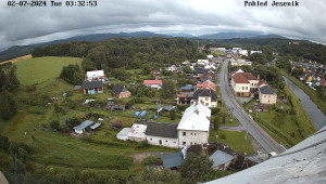 Obec Mikulovice - Pohled na Jeseniky - 2.7.2024 v 04:32