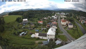 Obec Mikulovice - Pohled na Jeseniky - 2.7.2024 v 09:03