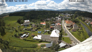 Obec Mikulovice - Pohled na Jeseniky - 2.7.2024 v 12:45