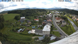Obec Mikulovice - Pohled na Jeseniky - 2.7.2024 v 14:02