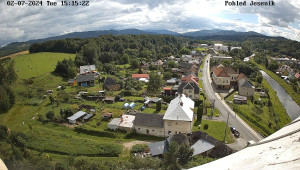 Obec Mikulovice - Pohled na Jeseniky - 2.7.2024 v 16:15