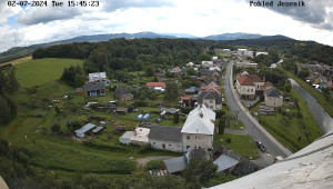 Obec Mikulovice - Pohled na Jeseniky - 2.7.2024 v 16:45