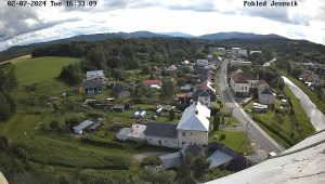 Obec Mikulovice - Pohled na Jeseniky - 2.7.2024 v 17:33