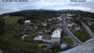 Obec Mikulovice - Pohled na Jeseniky - 2.7.2024 v 21:33