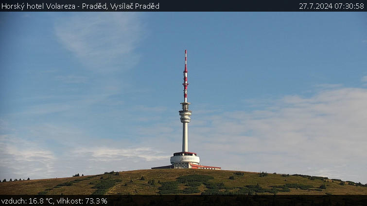 Horský hotel Volareza - Praděd - Vysílač Praděd - 27.7.2024 v 07:30