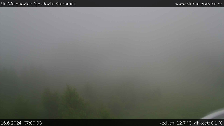 Ski Malenovice - Sjezdovka Staromák - 16.6.2024 v 07:00