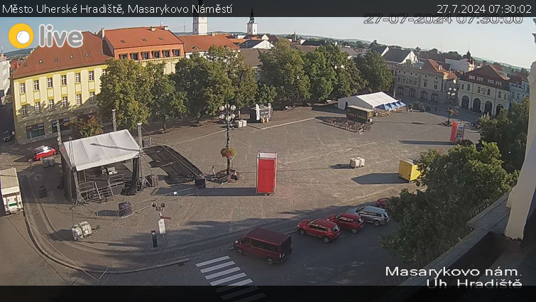 Město Uherské Hradiště - Masarykovo Náměstí - 27.7.2024 v 07:30