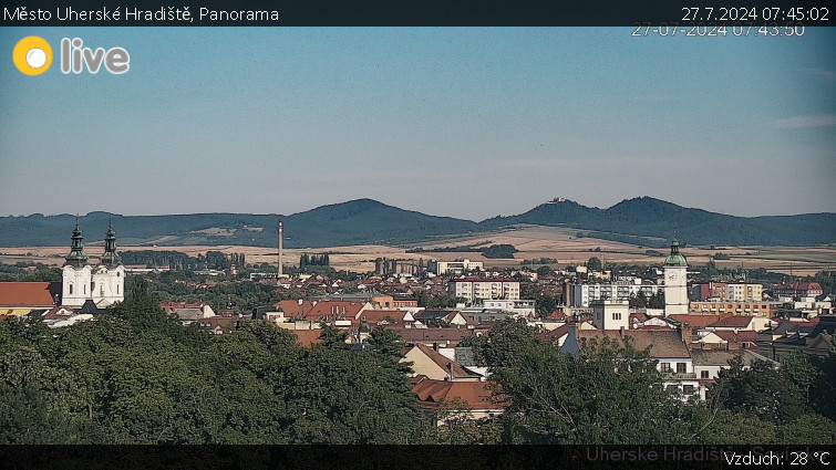 Město Uherské Hradiště - Panorama - 27.7.2024 v 07:45